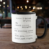 Je bent het ontbrekende stuk in mijn leven - Love  Mok