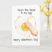 Je bent het spek van mijn Egg Valentijnsdag. Kaart (Gele Bloem)