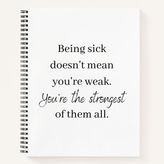 Je bent het sterkste van al die Notitieboeken (Voorkant)