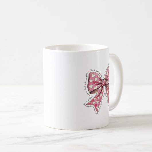 Je bent het waard dat je mooi bent koffiemok (Voorkant rechts)