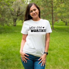 Je bent het Waardig Positief en Inspirerend Tri-Blend Shirt