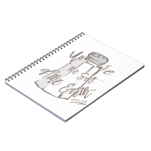 Je bent het zout van de aarde - Matthew 5:13 Notitieboek (Linkerzijde)