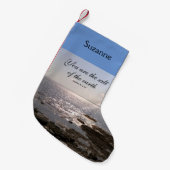 Je bent het zout van de Aarde Ocean Lover's blauw Kleine Kerstsok (Voorkant (Hangend))