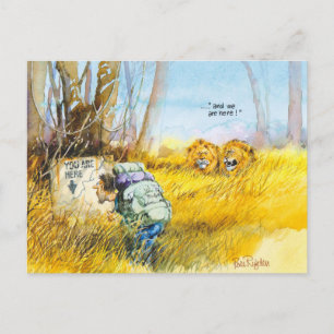 Je bent hier briefkaart