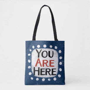 Je bent hier Canvas tas