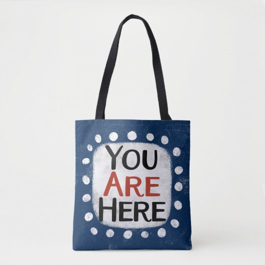 Je bent hier Canvas tas (Voorkant)