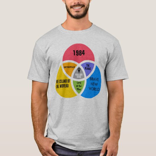 Je bent hier Dystopian Future Mashup Ver 03 T-shirt (Voorkant)