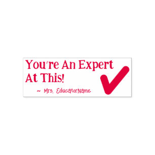 "Je bent hier een expert in!" Het sorteren Rubberz Zelfinktende Stempel