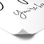 Je bent hier gebarentaal. poster (Hoek)