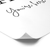 Je bent hier gebarentaal. poster (Hoek)