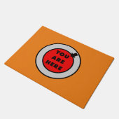 Je bent hier grappig deurmat (Schuin)