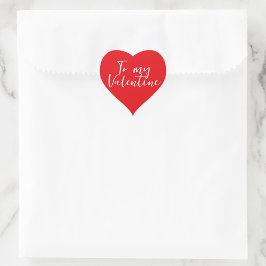 je bent hier hart Valentijn  Sticker
