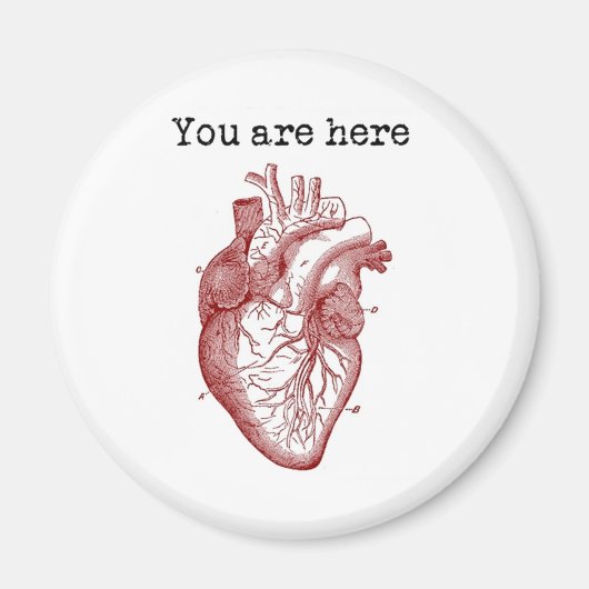 Je bent hier in mijn hart magneet (Voorkant)