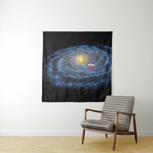 Je bent hier: Melkwegkaart Wandkleed (In situ)