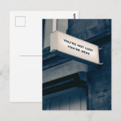 Je bent hier niet kwijt. briefkaart (Voorkant / Achterkant)