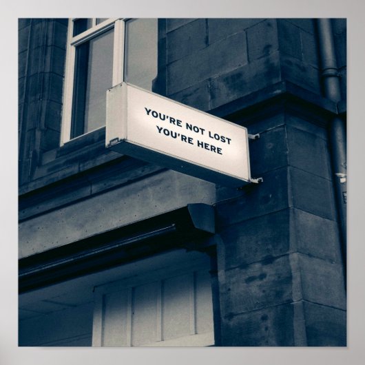 Je bent hier niet kwijt. poster (Voorkant)