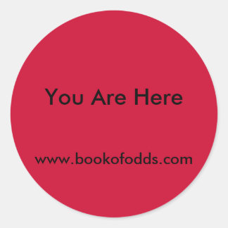 Je bent hier ronde sticker
