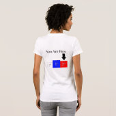 Je bent hier t-shirt (Achterkant volledig)