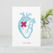 Je bent hier Valentijn platte Kaart (Staand voorkant)