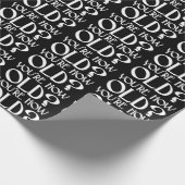 Je bent hoe oud Art Deco Funny Birthday Cadeaupapier (Hoek)