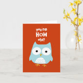 Je bent HOE oud? Kaart (Gele Bloem)