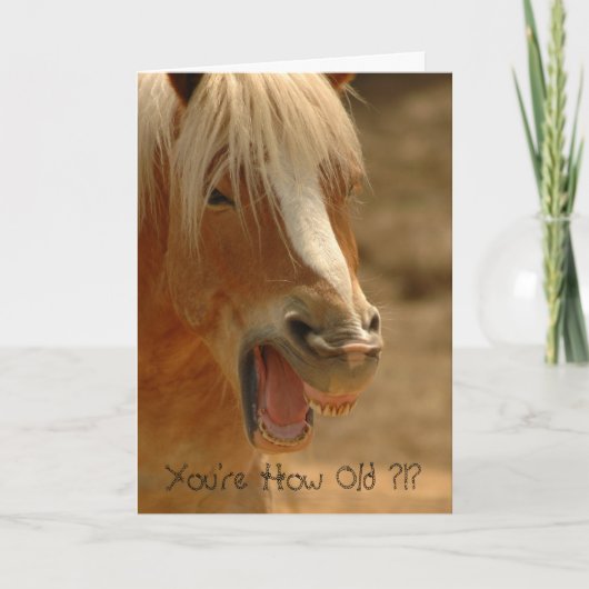 Je bent hoe oud ?!? kaart (Voorkant)