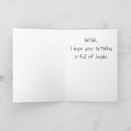 Je bent hoe oud ?!? kaart (Binnen)