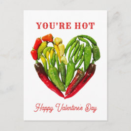 Je bent Hot Chili Peppers Heart Valentijns Briefkaart