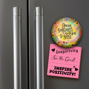 Je bent iemands reden om Floral te lachen Magneet