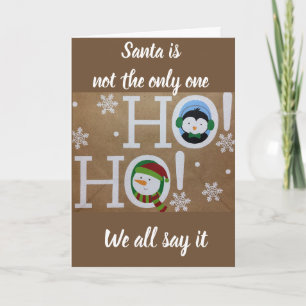 **JE BENT IETS BIZONDERS*** KERST HO HO HO FEESTDAGEN KAART