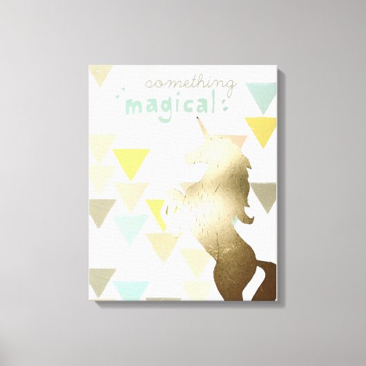 Je bent iets magisch-goudeenhoorns canvas afdruk (Voorkant)