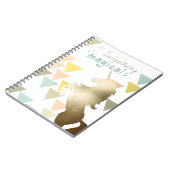 Je bent iets magisch-goudeenhoorns notitieboek (Linkerzijde)