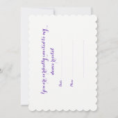 Je bent in de eerste plaats uitgenodigd voor mijn kaart (Achterkant)