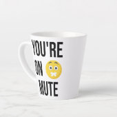 Je bent in de mond latte mok (Linkerhoek)