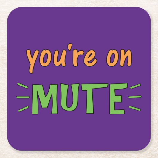 Je bent in de Stomme Kartonnen Onderzetters (Voorkant)