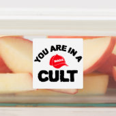 Je bent in een cult + FDT | Sticker van de weersta (Aangebracht)