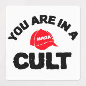 Je bent in een cult + FDT | Sticker van de weersta (Design 1)