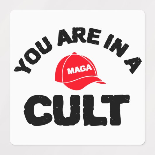 Je bent in een cult + FDT | Sticker van de weersta (Design 1)
