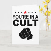 Je Bent In Een Cultus Bord Kaart (Gele Bloem)