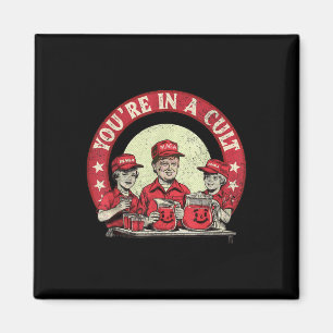 Je bent in een cultus Grappige Mannen Vrouwen Magneet