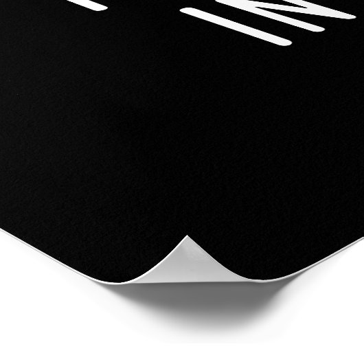 Je bent in een miljoen dikke dsom, donker BG Poster (Hoek)