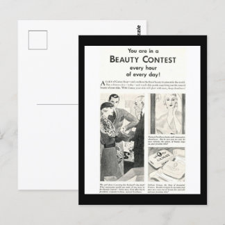 Je bent in een schoonheidswedstrijd elke dag retro briefkaart