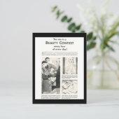 Je bent in een schoonheidswedstrijd elke dag retro briefkaart (Staand voorkant)