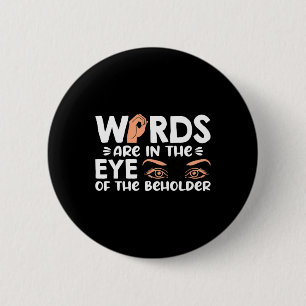 Je bent in je oog van het Amerikaanse sterrenbeeld Ronde Button 5,7 Cm