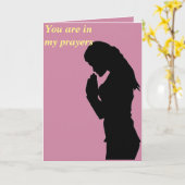 Je bent in mijn gebeden kaart (Gele Bloem)