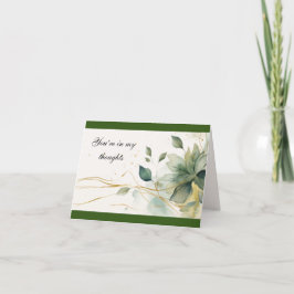 “Je Bent In Mijn Gedachten” 10 x 14 cm Lege Notiti Bedankkaart