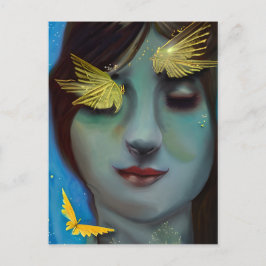 Je bent in mijn gedachten |  dame briefkaart