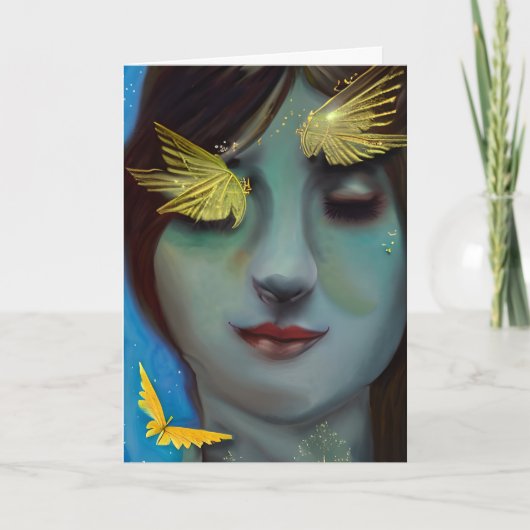 Je bent in mijn gedachten |  dame kaart (Voorkant)