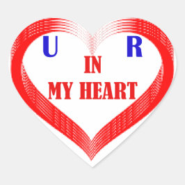 JE BENT IN MIJN HART HART STICKER