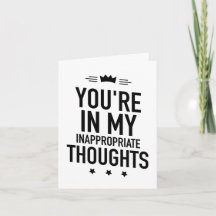 Je bent in mijn ongepaste gedachten grappig 